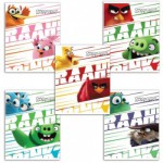 Тетрадь 48л клетка ANGRY BIRDS-Выпуск №3 (MOVIE) обложка мел. картон, HATBER, 48Т5В1(T220139)