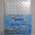 Шторка д/ванной  винил Голографическая Сверное Сияние 180*180 белая/Вилина