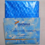 Шторка д/ванной  винил Голографическая Сверное Сияние 180*180 голубая/Вилина