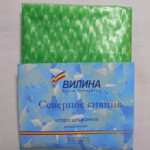 Шторка д/ванной  винил Голографическая Сверное Сияние 180*180 зелёная/Вилина