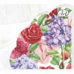 Салфетки Bouquet Art Rondo 12 листов Прекрасные цветы 3сл д. 32см