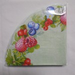 Салфетки Bouquet Art Rondo 12 листов Ягодное ассорти 3сл д. 32см