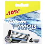Кассеты  GILL  Mach3  START  4 шт