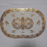 Салфетка кружевная 30*40 ПВХ золото