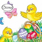 Салфетки Desing 40 листов Цыплята