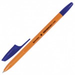 Ручка шарик "X-333 Orange", синяя, 0,7мм, корпус оранжевый /Брауберг