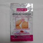 LADY`S Крем-депил д/обл. бикини, д/н/сух кожи с роз масл 30мл