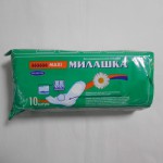 МИЛАШКА МАКСИ  софт супер + гель /зеленые/ 10 шт