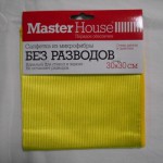 Салфетка  из микрофибры MasterHouse 30*30 "БезРазводов"д/стекол и зеркал 60304