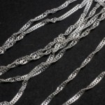 Цепочка 40см под серебро витая