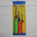 Отвертка 2в1 переставная НАБОР 3шт  (+/-) 6*60, 5*50, 3*45