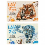 Альбом 40л. А4 на скрепке "Wild cats" А40_20253 /Спейс