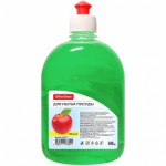 Средство для мытья посуды OfficeClean "Яблоко", пуш-пул, 0,5л 230173