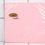 Салфетки LORI color 16 листов 2-х сл. 33*33см Розовые