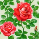 Салфетки Desing 40 листов Дикая роза