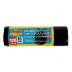Мешки д/мусора КРЕПАК 120л -10 шт БЕЗ РУЧЕК РУЛОН