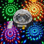 Электрогирлянда LED Проэктор Магический шар (блютуз,флеш.карта,пульт USB/MP3)