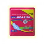 МИЛАНА ультра макси драй + гель /малин/ 10шт