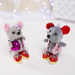 м. игрушка мышка на присоске музыкальная /16см