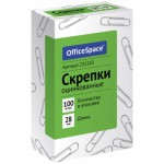 Скрепка канц. 28 мм. по 100шт.  231183 /Спейс