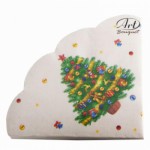 Салфетки Bouquet Art Rondo 12 листов Новогодняя ель 3сл д. 32см
