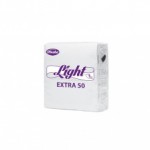 Салфетки PLUSHE Light Extra 40 листов 1-х сл. 22,5*22,5см Белые