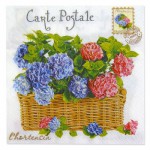 Салфетки Bouquet Original Luxe 25 листов "Гортензия" 2сл р.24*24см