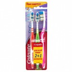 ЗЩетка  COLGATE  Zigzag Plus Средняя 2+1 бесплатно