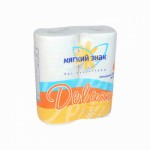 Полотенца бумаж "Ь" Delux 2-хслойные 2 шт