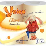 Бумага туал   Linia Veiro  со втулкой 2 -сл. CLASSIC АБРИКОС 4 шт  /Сыктывкар