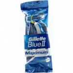 Станок 1 раз Gillette /BLUE II MAXIMUM с увлажн полосой 4шт пакет