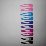 Зажим дв тик-так Треугольн. цветной 6,5см (10)