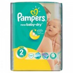PAMPERS BABY DRY  2 Мини  3 - 6 кг 17 шт