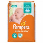 Подг BABY DRY Слип&Плей   Мини 3 - 6 кг 18 шт Ромашка