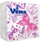 Салфетки Linia Veiro 50 листов Бабочки