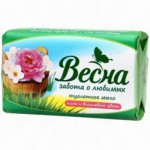 Мыло Весна 90 гр Пион/вишневый цвет /Весна г.Самара