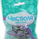 Мочалка д/п ЧИСТЮЛЯ Легкая нержавеющая сталь  1 шт