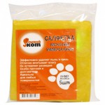 Салфетка хоз Вискозные 30 * 30  5 шт Рыжий кот