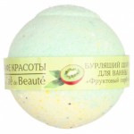 Соль д/ванн  КАФЕ КРАСОТЫ Бурлящий шар "Фруктовый сорбет" 100гр