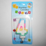 Свечи в торт "Цифра "4"