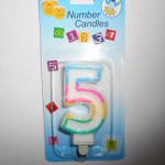 Свечи в торт "Цифра "5"