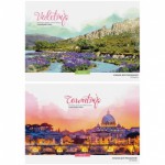 Альбом 24л. А4 скрепка  "Путешествия. Romantic places", обл. офсет А24ф_9145/Спейс