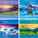 Альбом 32 л. А4, на гребне "Nature" А4гр32 9931/Би.Джи