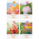 Зап. книжка  40л. А7 на гребне "Цветы. Magic flower" Зк7к40гр_6146