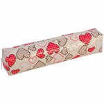 Пенал-косметичка 190*45*30 "Сердечки",  PCsm_6228