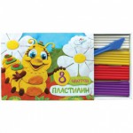 Пластилин ArtSpace 08 цветов, 120гр, со стеком PL08_4221