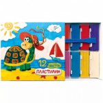 Пластилин ArtSpace 12 цветов, 180гр, со стеком PL12_4223