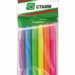 Текстовыделитель Office 6 цветов линия письма 1-5мм МТ15