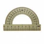Транспортир 10см. 180 град. металл ТС-10-532