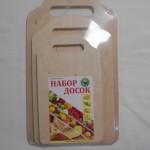 Доска  разделочная НАБОР 3шт 35*21, 29*18, 24*14 прямоуг.с овал. ручкой